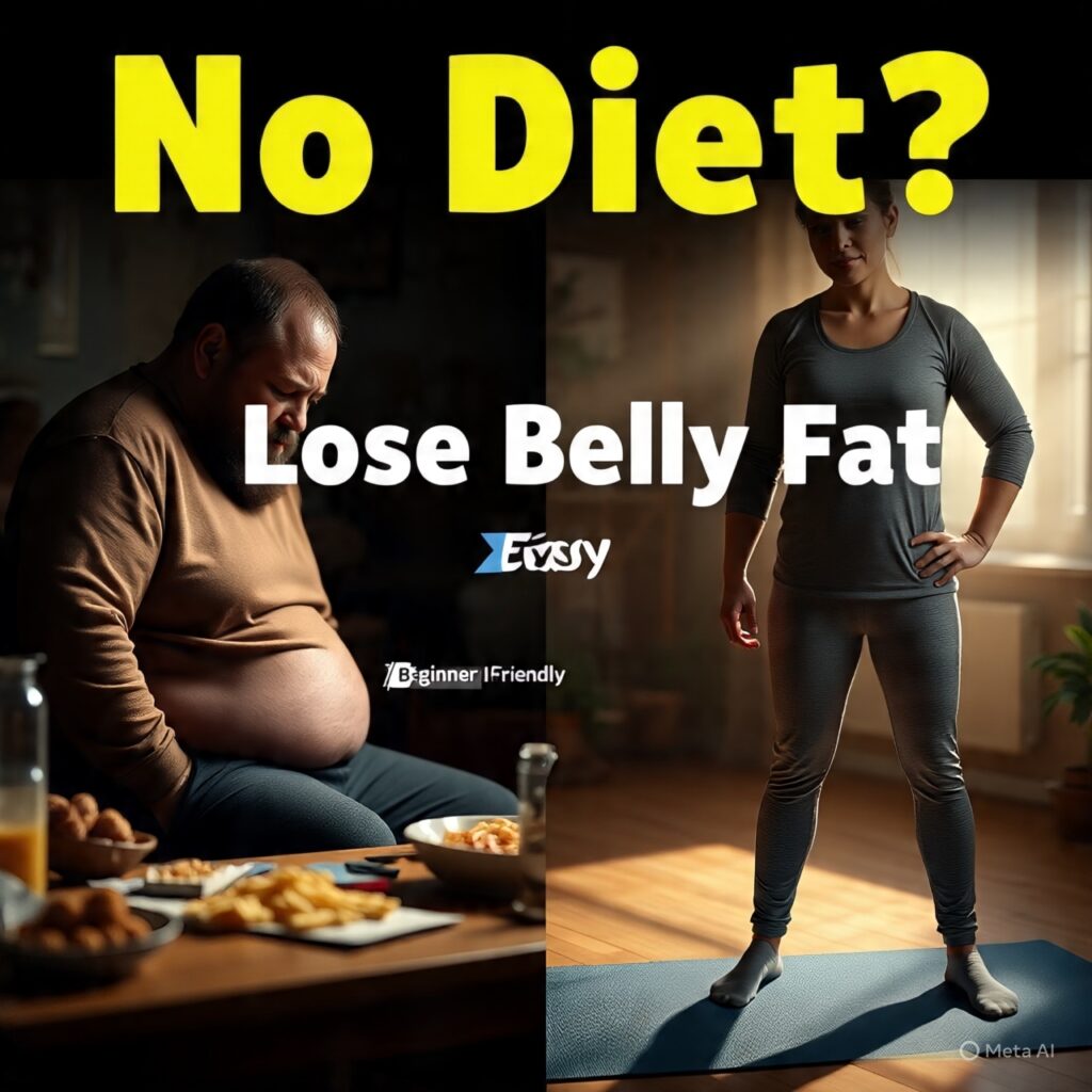 how to lose belly fat without dieting or exercise simple exercises to lose belly fat at home for beginners